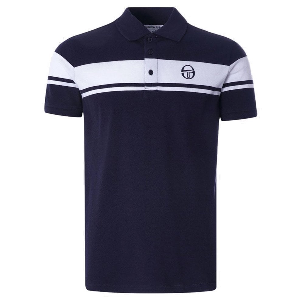 Young Line Polo Shirt - Maritime/Wht