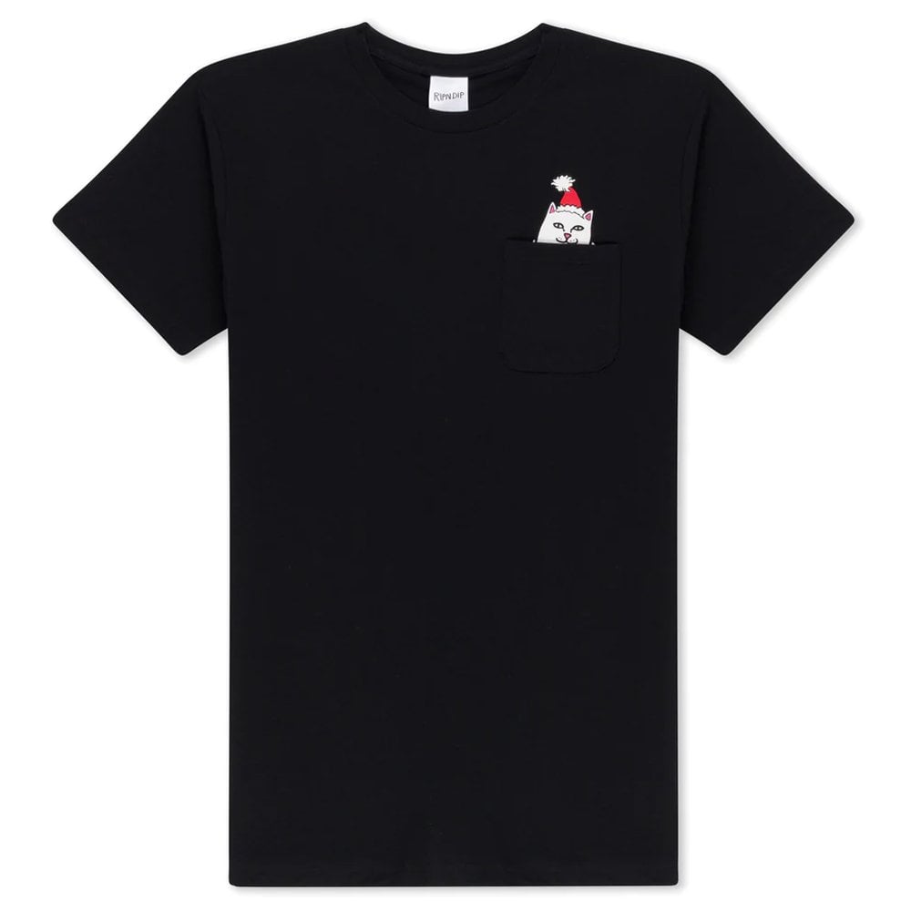 Lord Santa Pocket Tee - Black
