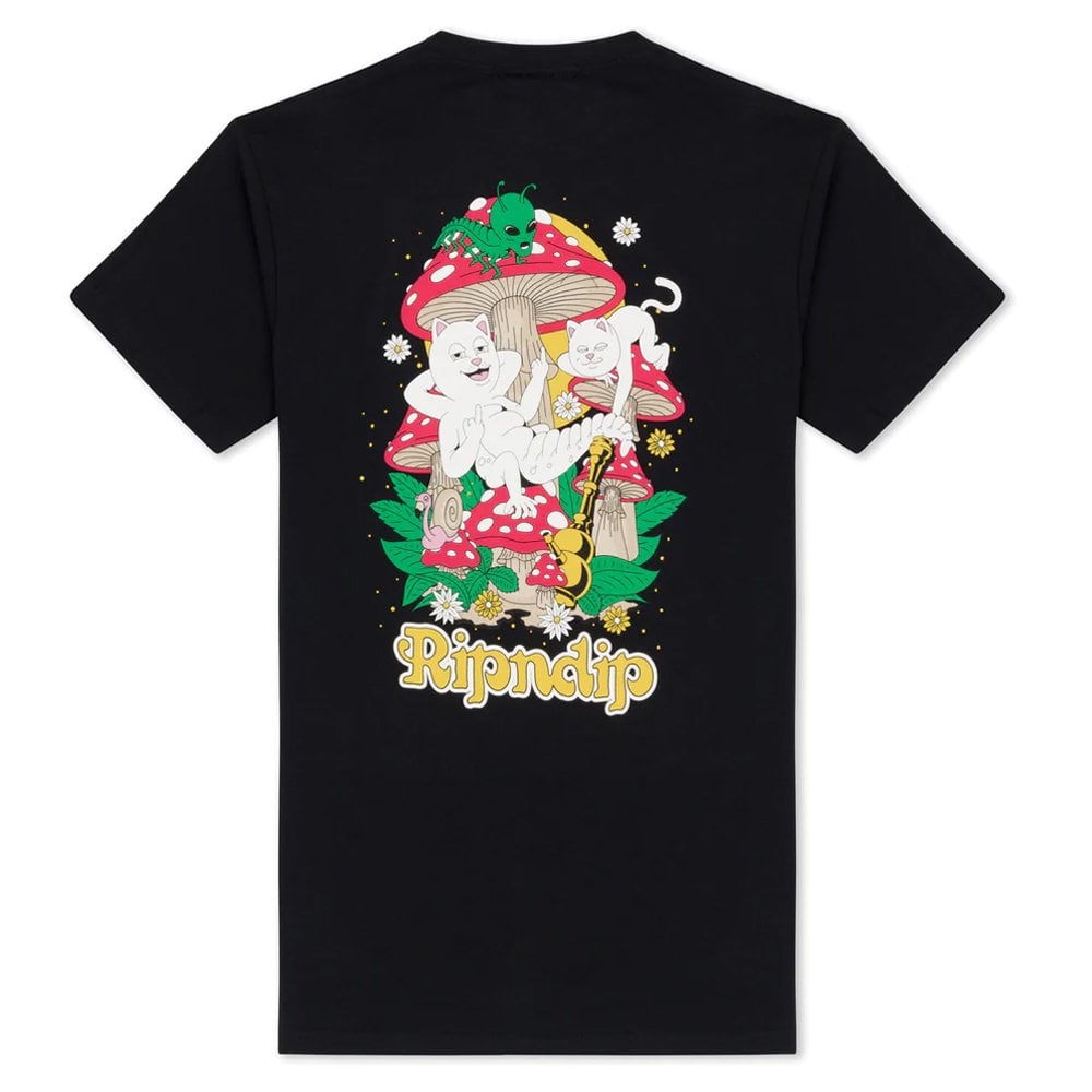 Caterpillar Garden Tee - Black