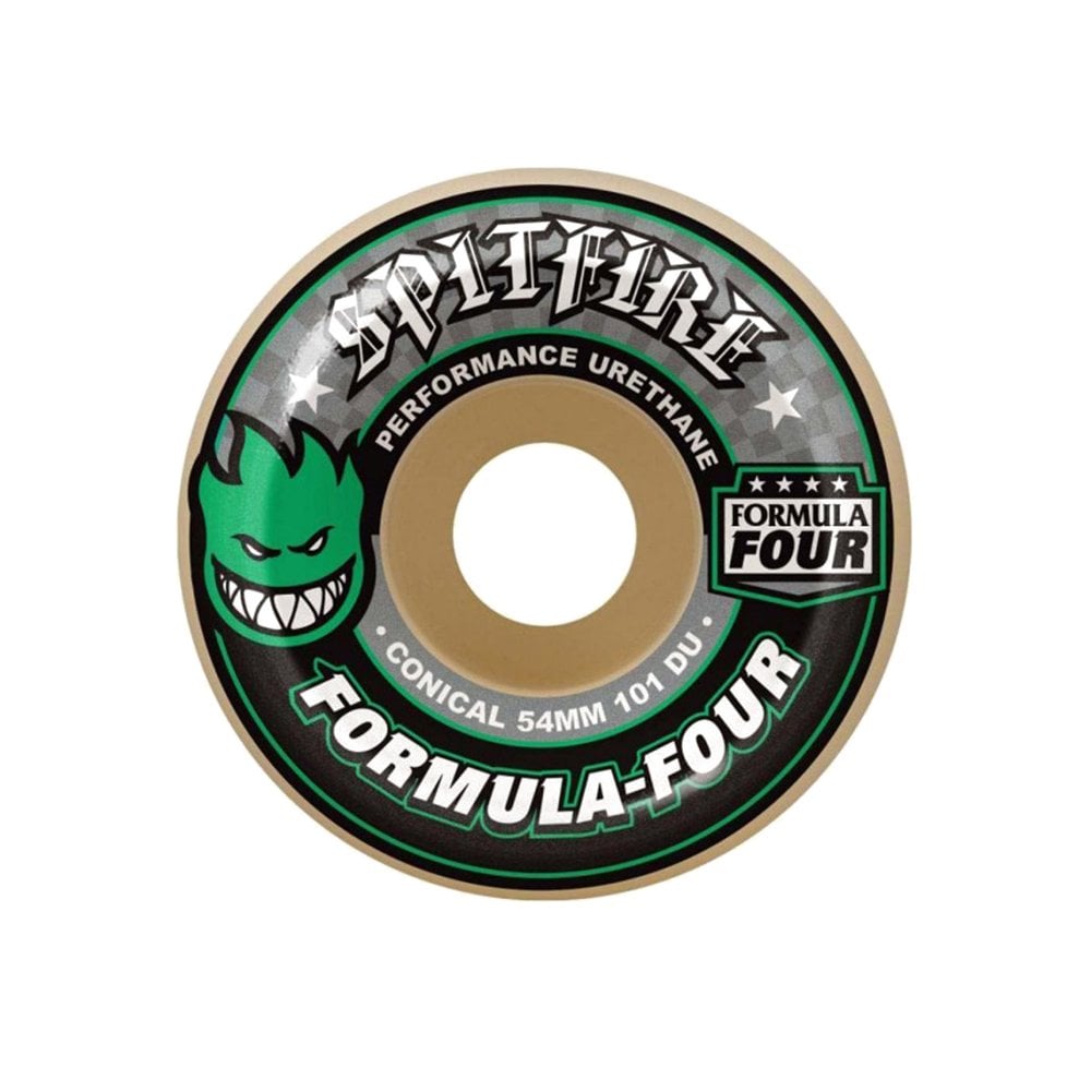 Formula Four Conical 101D Wheels - Natural/Grn