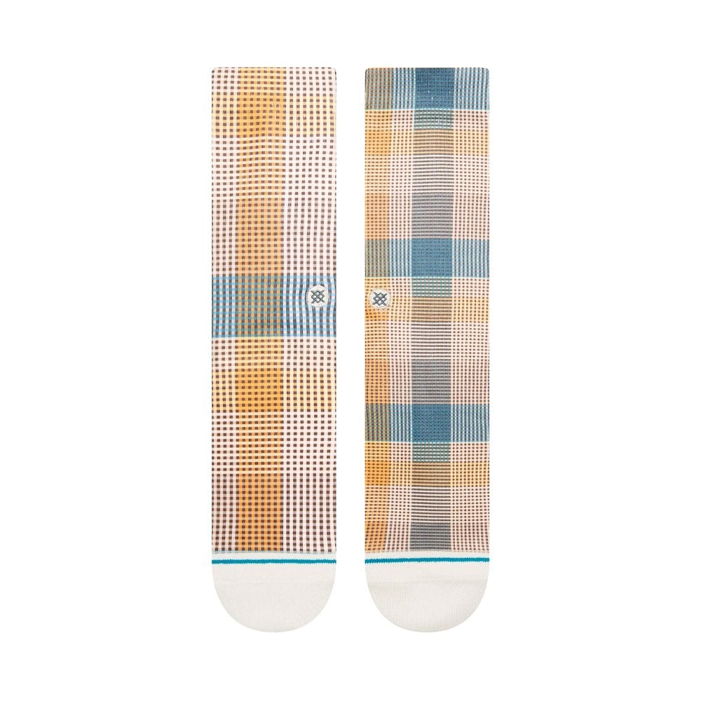 Tartan Crew Socks - Teal
