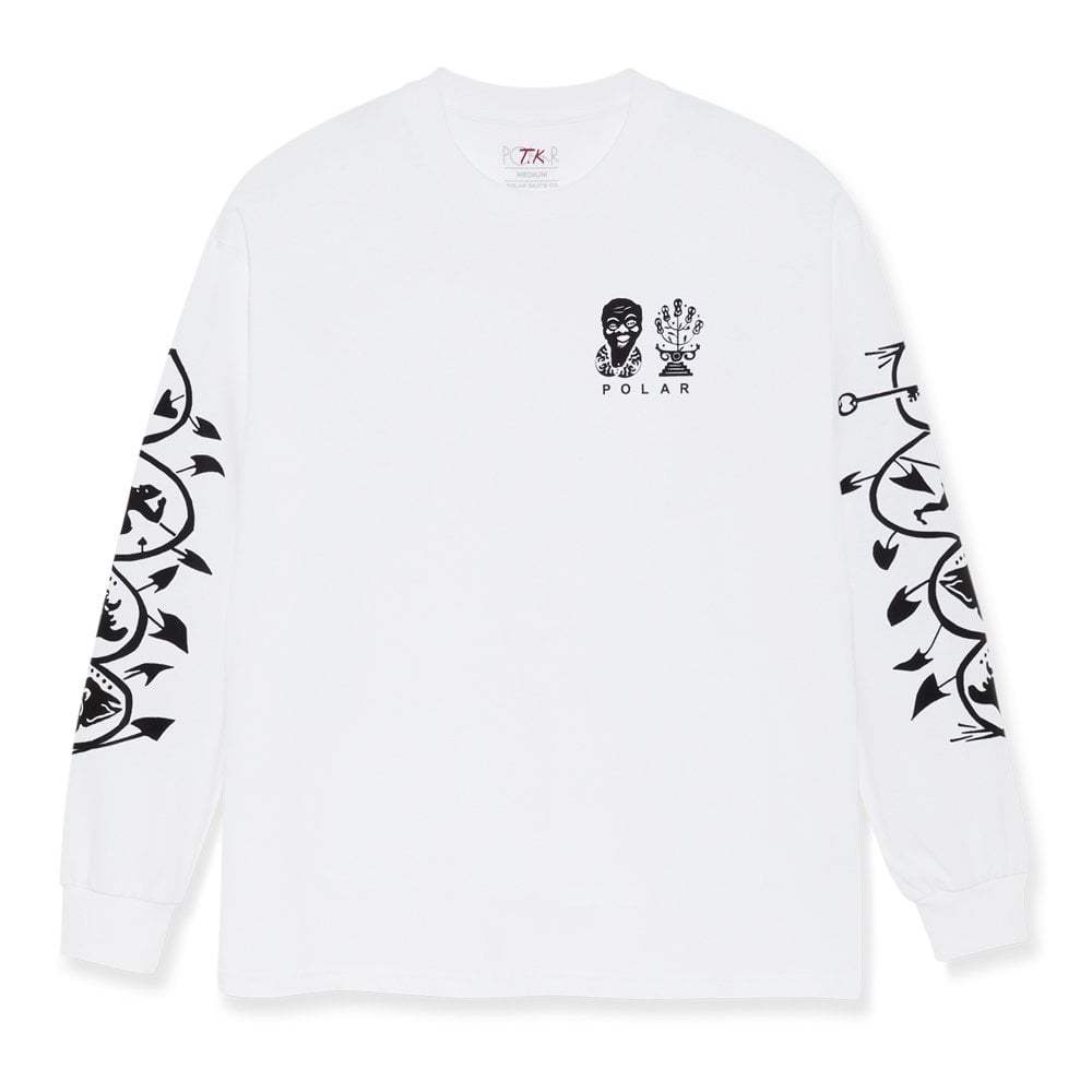 Spiral Long Sleeve T-Shirt - White