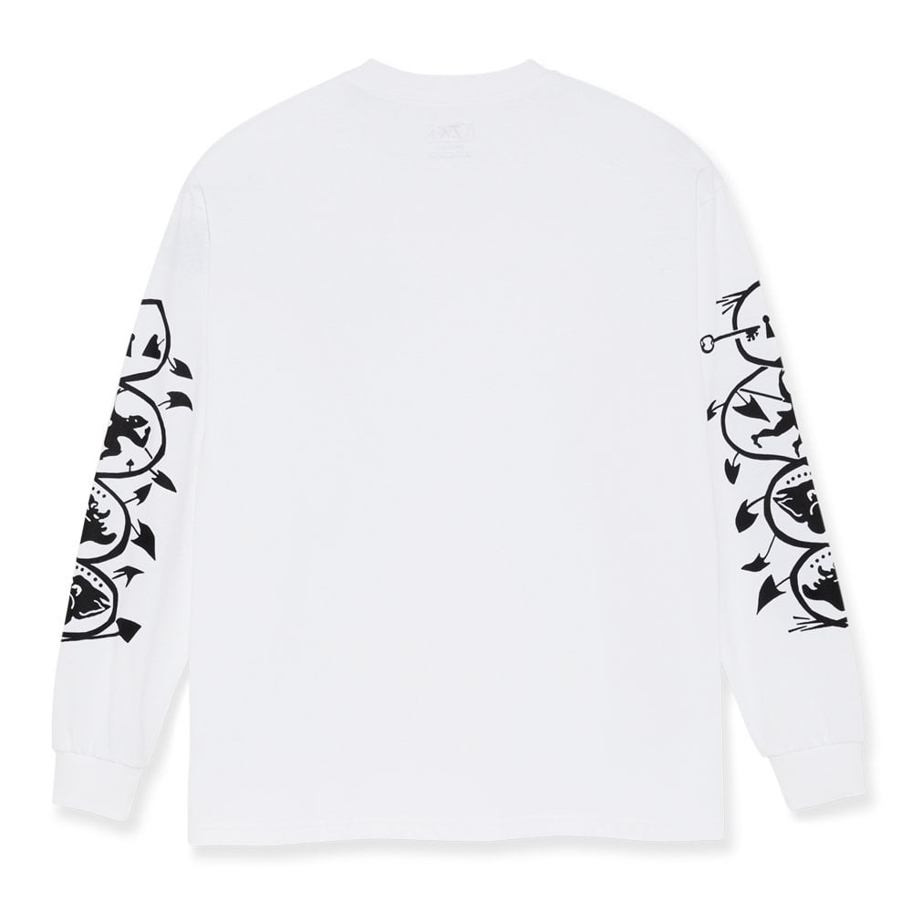 Spiral Long Sleeve T-Shirt - White
