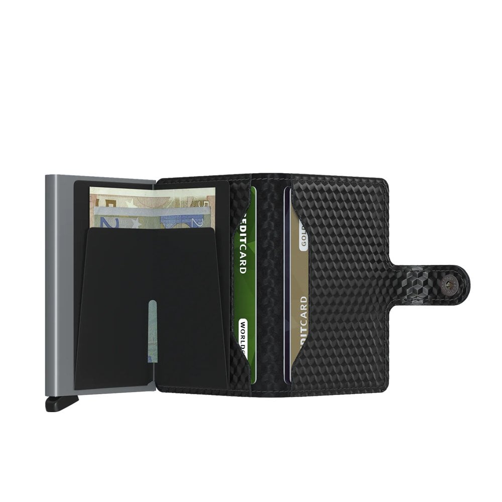 Mini Wallet Cubic - Black