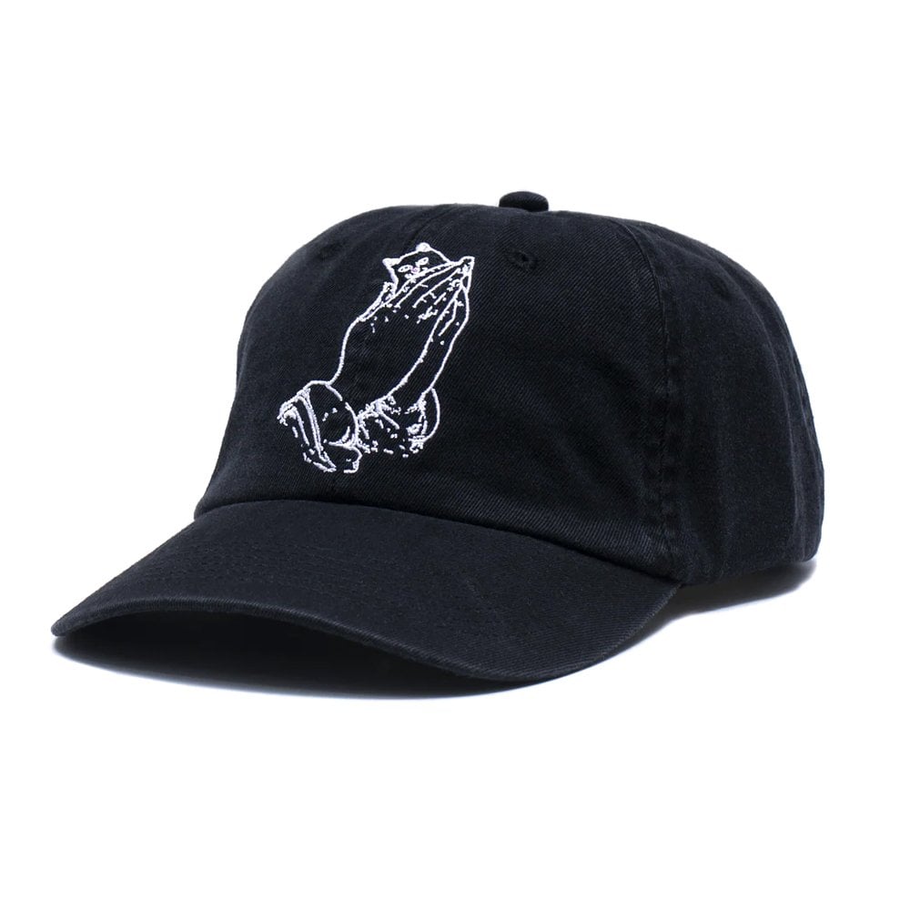 Pray Hands Dad Hat - Black