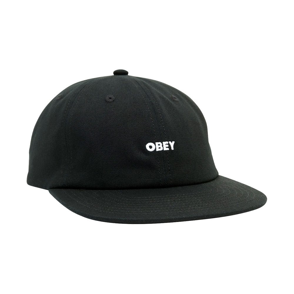 Bold Twill 6 Panel - Black