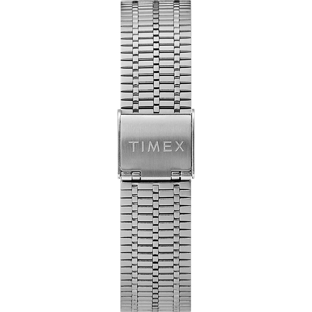 Q Timex Reissue 38mm Stainless Steel Watch - Blue/Red