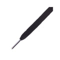 Flatties Metal Tips Shoelaces - Black/Silver