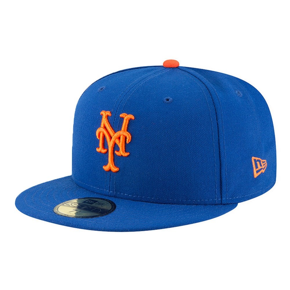New York Mets Authentic On Field Game Blue 59FIFTY Cap - Blue/Orange