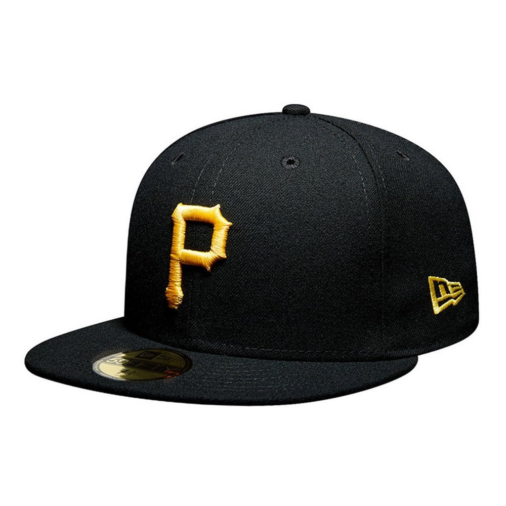 Pittsburgh Pirates Authentic On Field Game Black 59FIFTY Cap - Black/Yellow