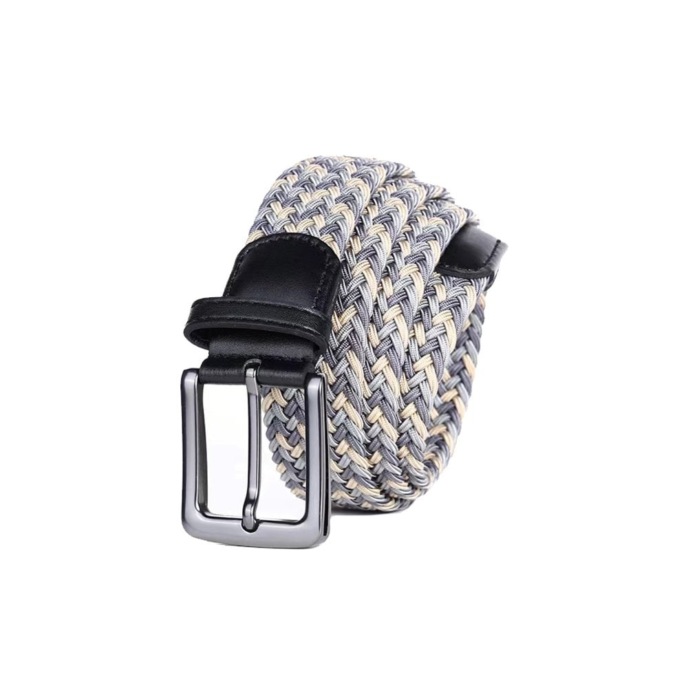 Multi Woven Belt - Stone/Grey
