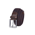 Multi Woven Belt - Navy/Choc