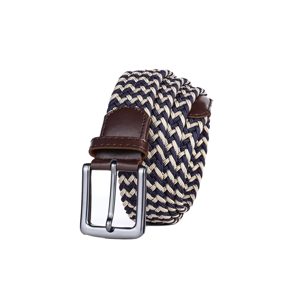 Multi Woven Belt - Navy/Stone