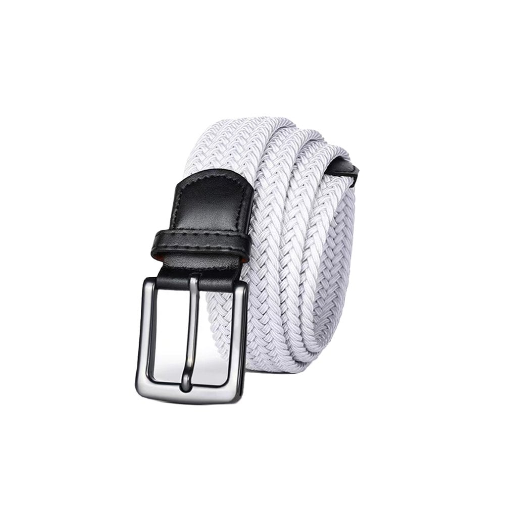 Plain Woven Belt - White