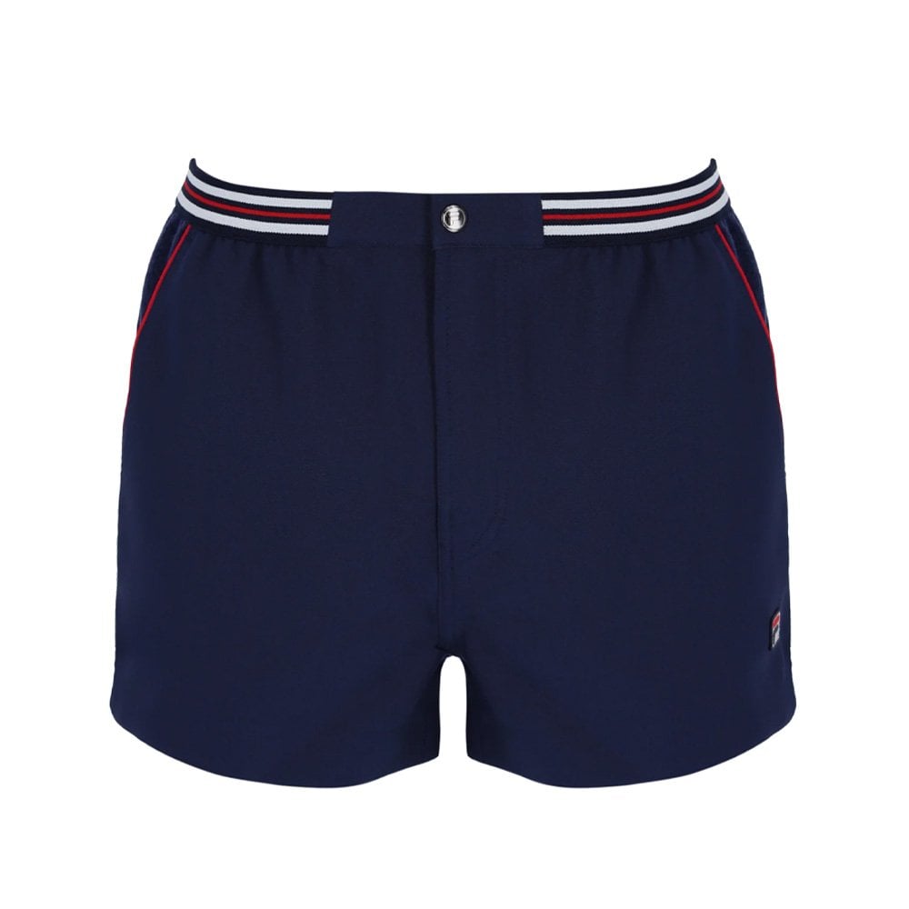 Hightide 4 Terry Pocket Stripe Shorts - Fila Nvy/Red