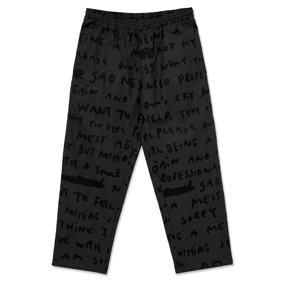 Sad Notes Surf Pants - Graphite