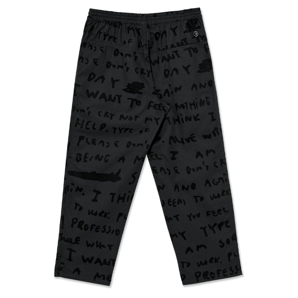 Sad Notes Surf Pants - Graphite