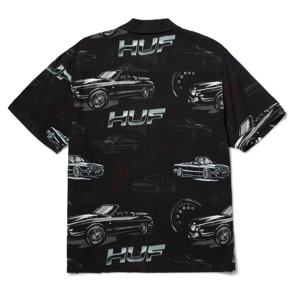 Drop Top Resort Shirt - Black