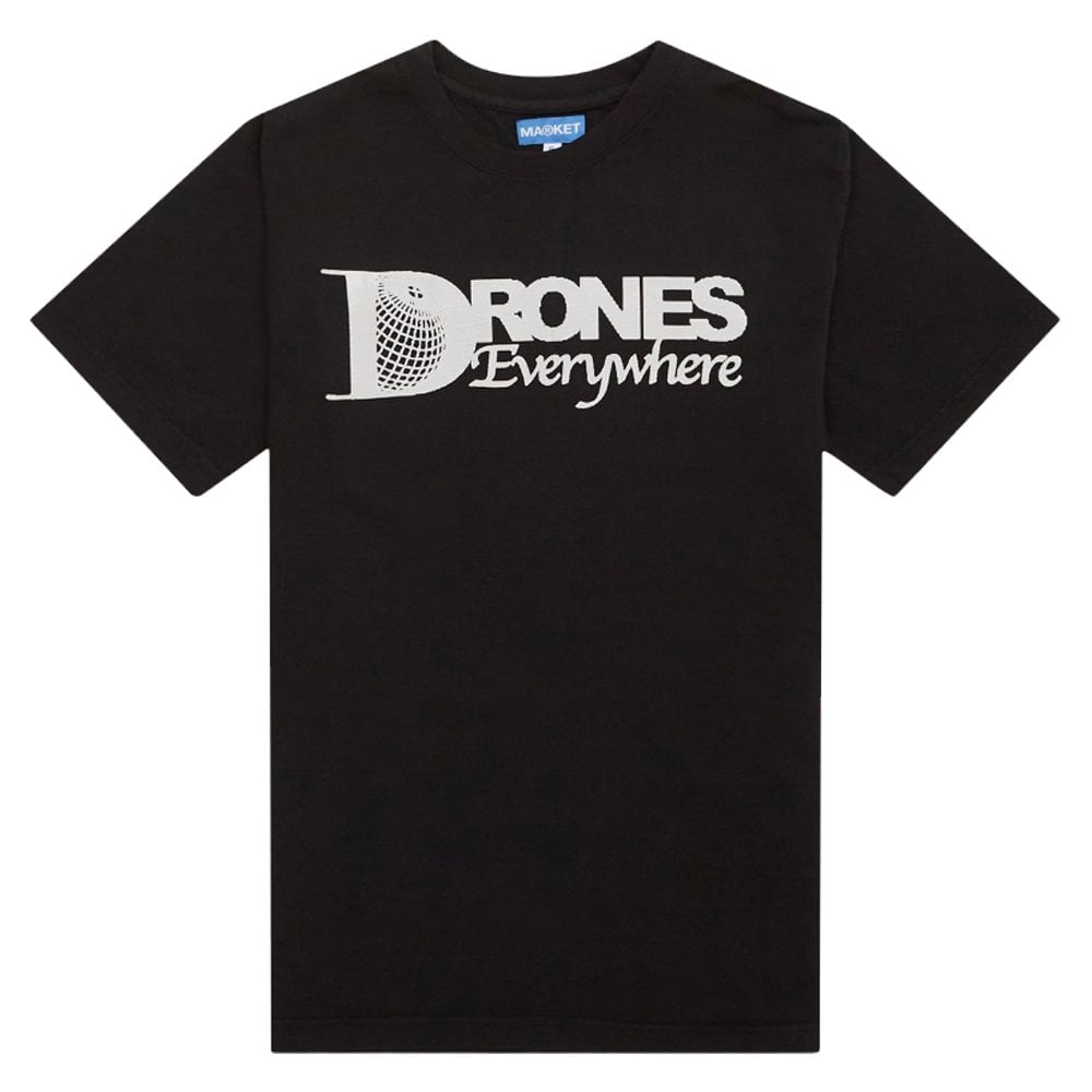 Drones Everywhere T-Shirt  - Black