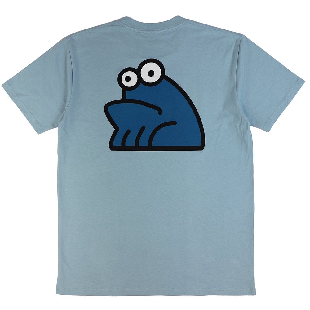 Printed T-Shirt - Pale Blu/Blu