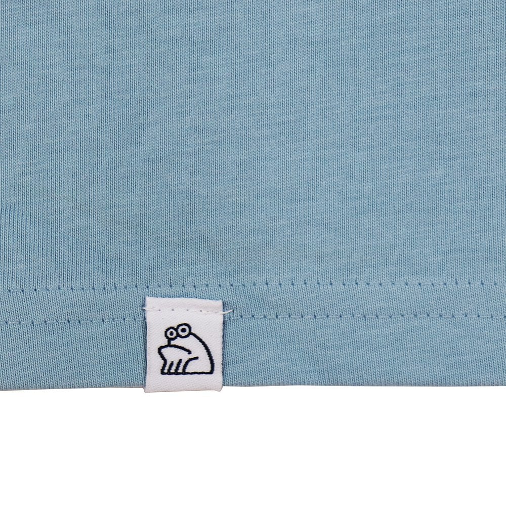 Printed T-Shirt - Pale Blu/Blu