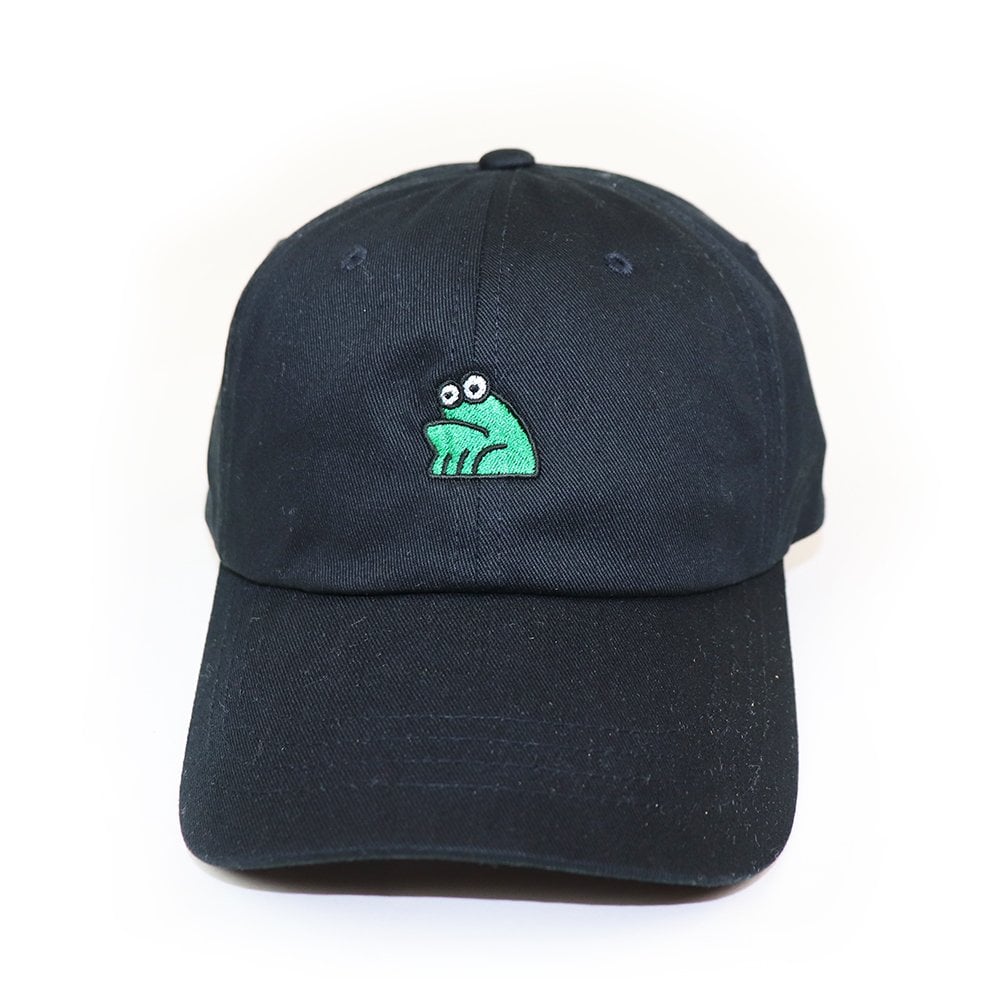 Sad Embroidered Cap - Black/Green