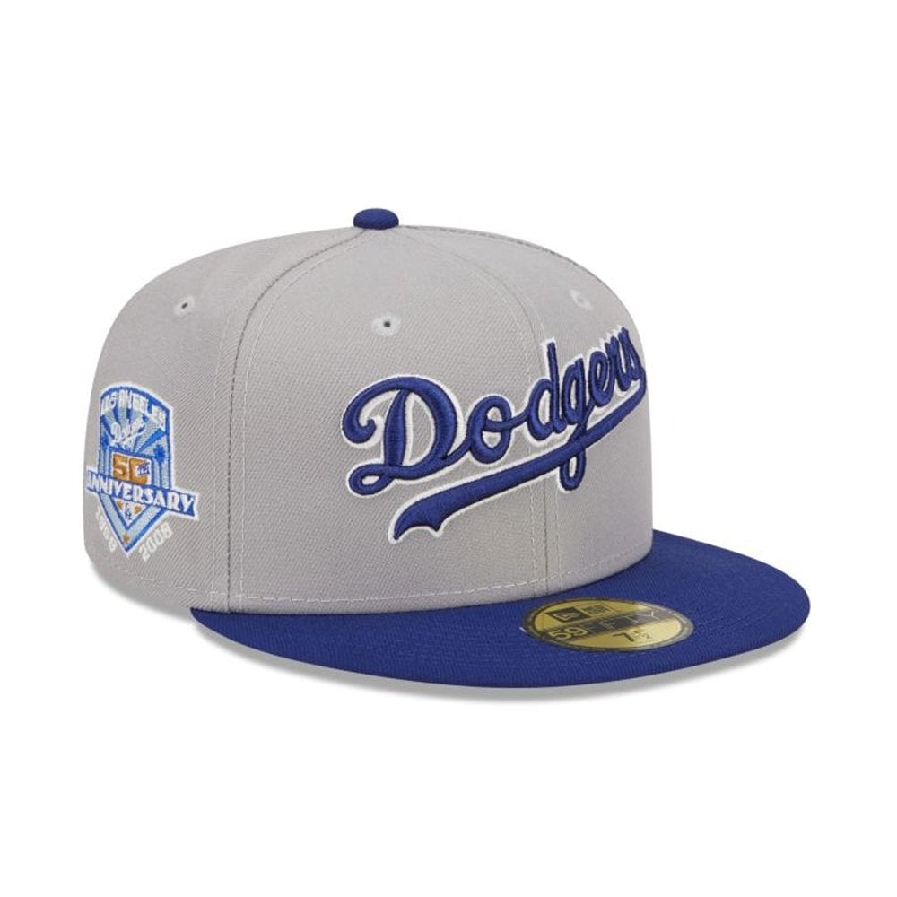 Los Angeles Dodgers Reverse Script 59FIFTY - Grey/Blue