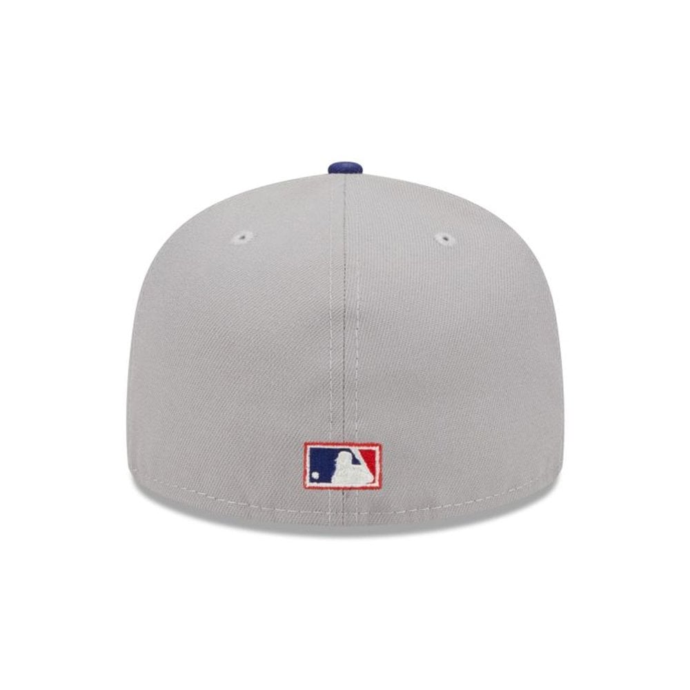 Los Angeles Dodgers Reverse Script 59FIFTY - Grey/Blue