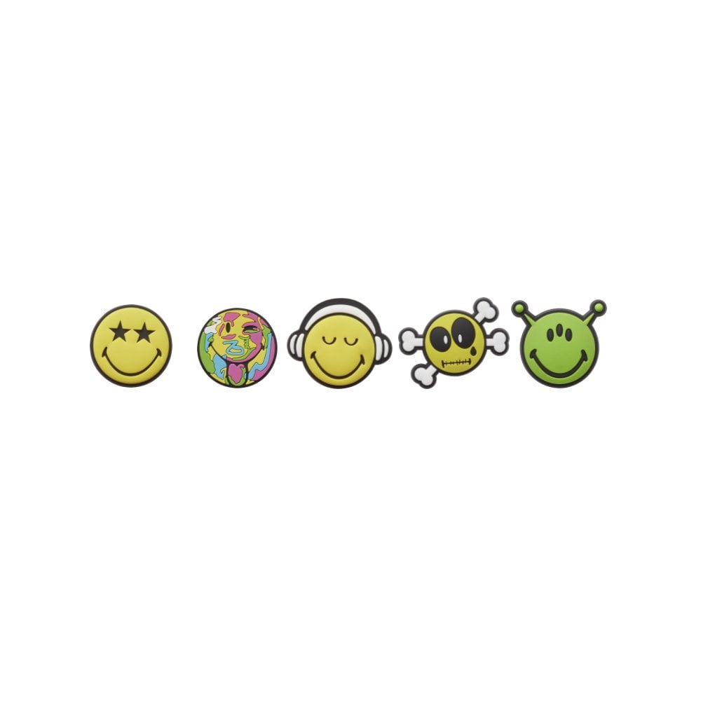 Smiley 5 Pack Jibbitz - O/C