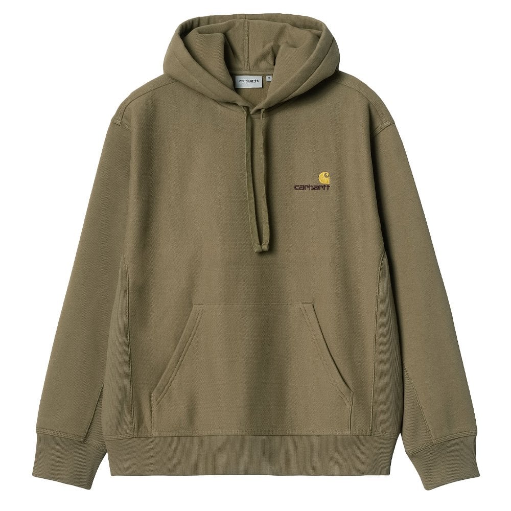 Hooded American Script Sweatshirt - Larch
