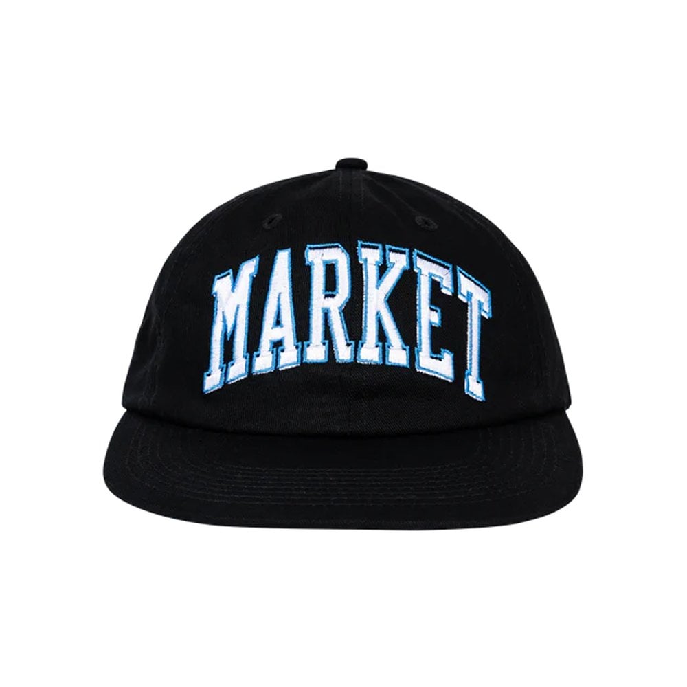 Offset Arc 6 Panel Cap - Black