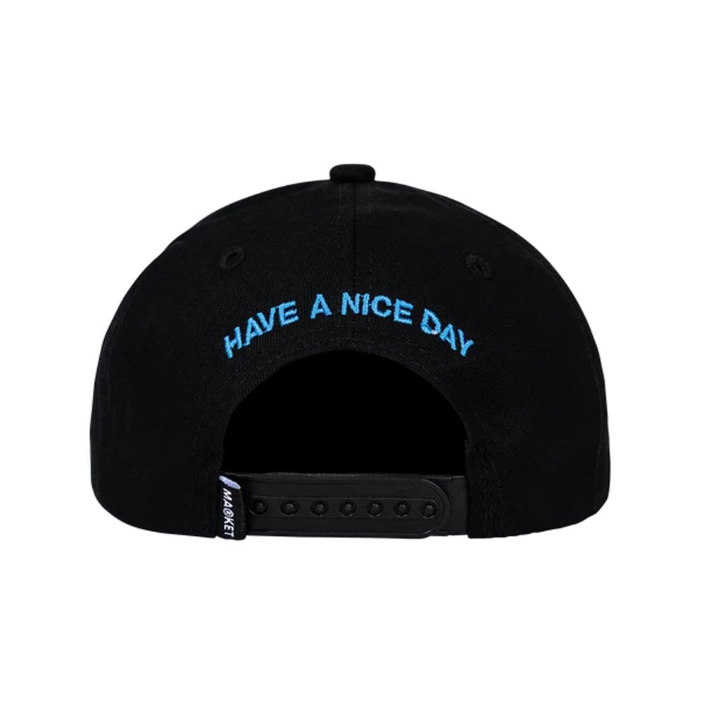 Offset Arc 6 Panel Cap - Black