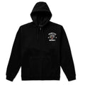 Black Jaguar Zipped Hoodie - Black