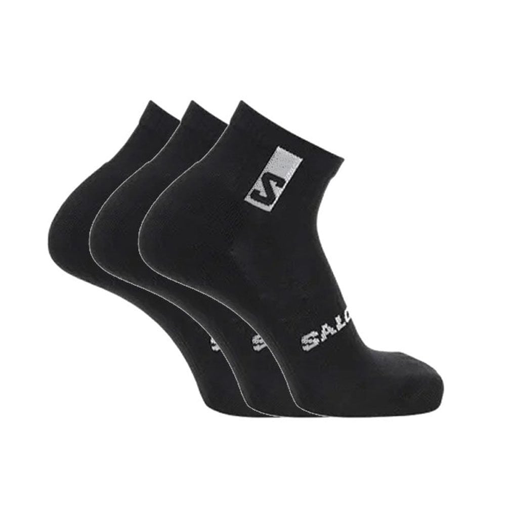 Everyday Ankle 3 Pack Sock - Black/Black