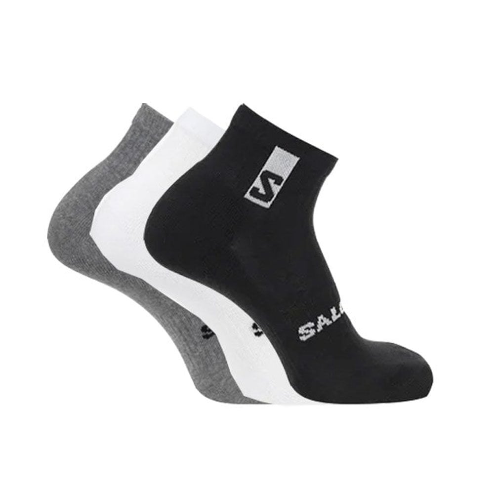 Everyday Ankle 3 Pack Sock - Blk/Wht/Grey