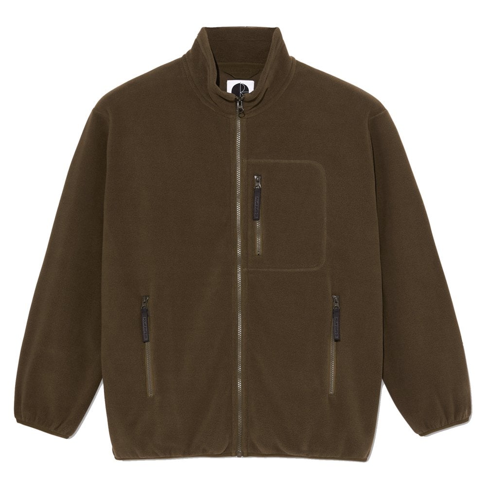 Basic Fleece Jacket - Brown