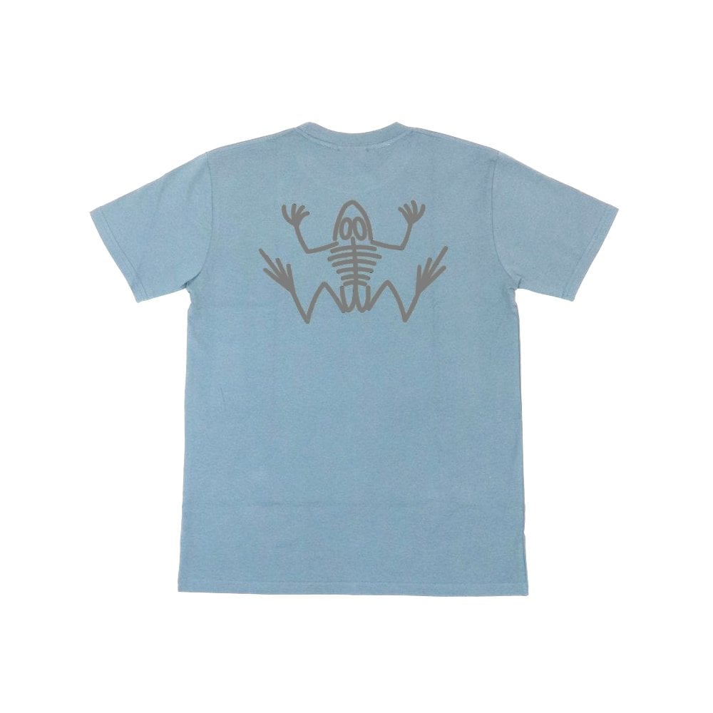 Bones Print T-Shirt - Pale Blue