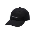 Canvas Script Cap - Black/White