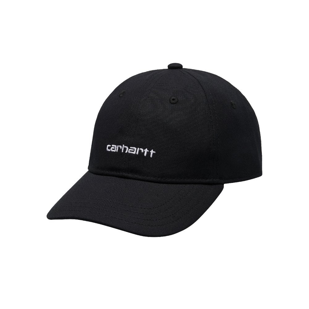 Canvas Script Cap - Black/White