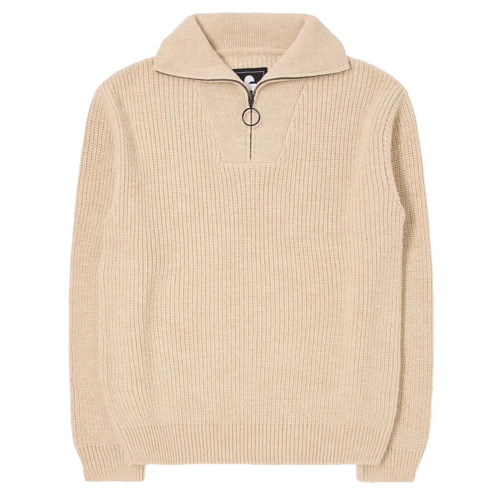 Zagros Trucker Knitted Sweatshirt - Wht Cap Grey