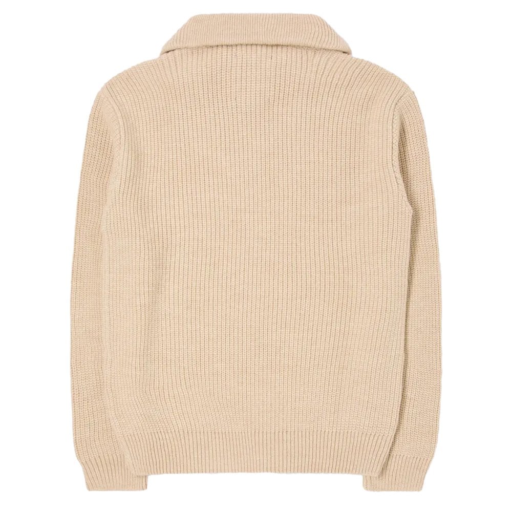 Zagros Trucker Knitted Sweatshirt - Wht Cap Grey