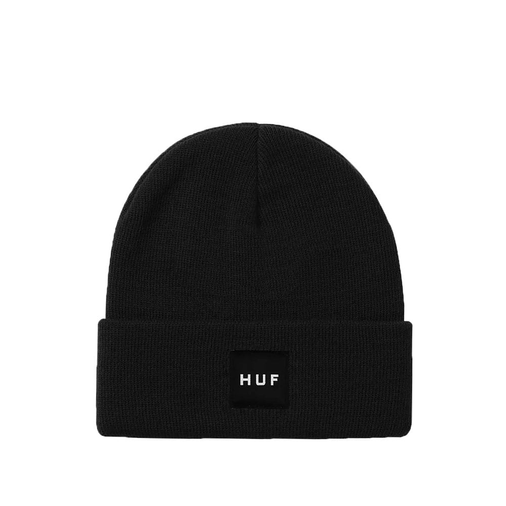 Essential Box Logo Beanie - Black