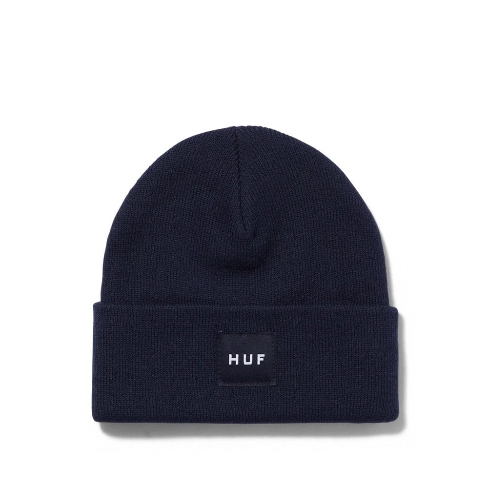 Essential Box Logo Beanie - Navy