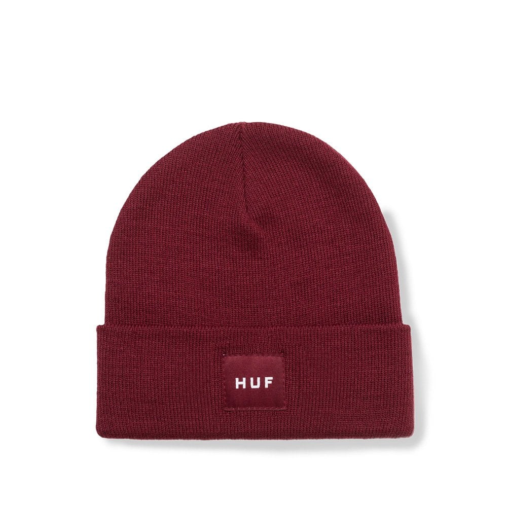 Essential Box Logo Beanie - Berry