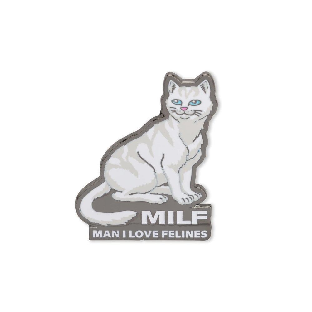 Man I Love Felines Pin - Multi