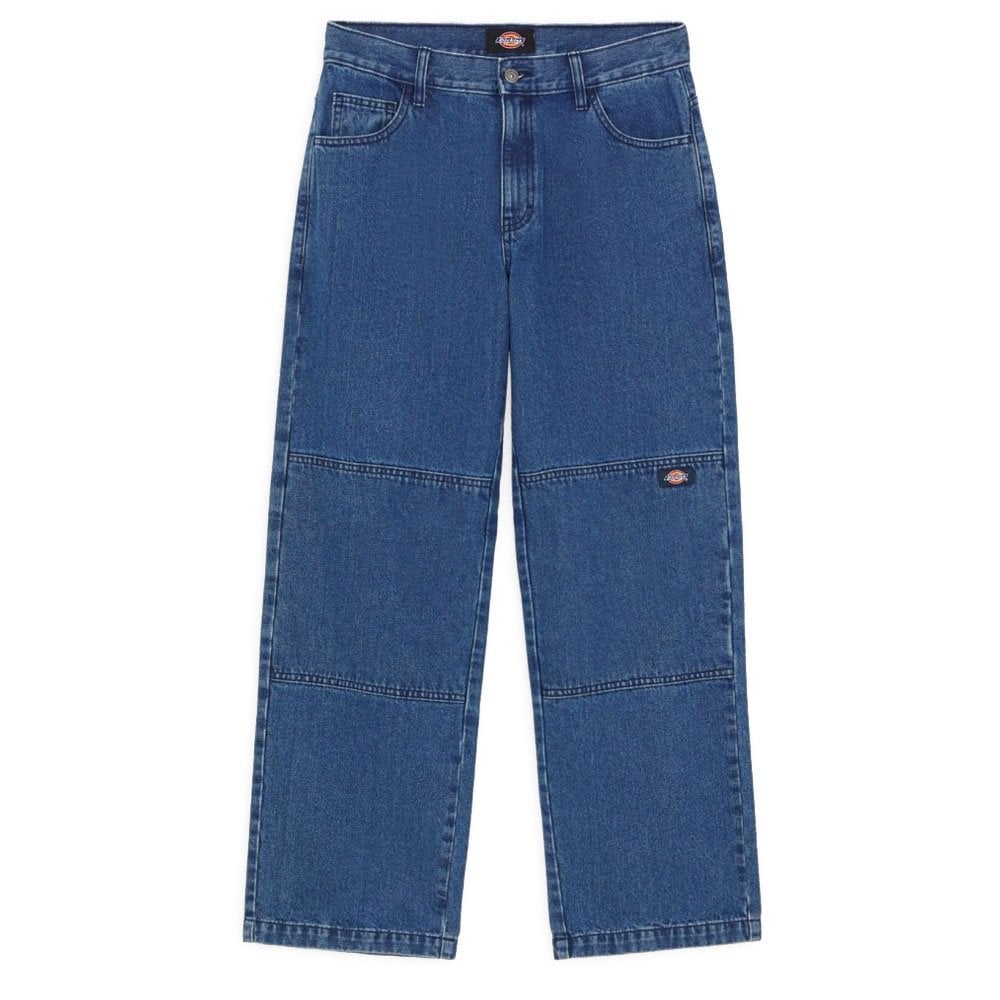 Double Knee Denim Pant - Classic Blue