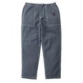 Contrast Stitch Loose Tapered Ridge Pant - Charcoal