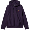 Hooded American Script Sweatshirt - Cassis