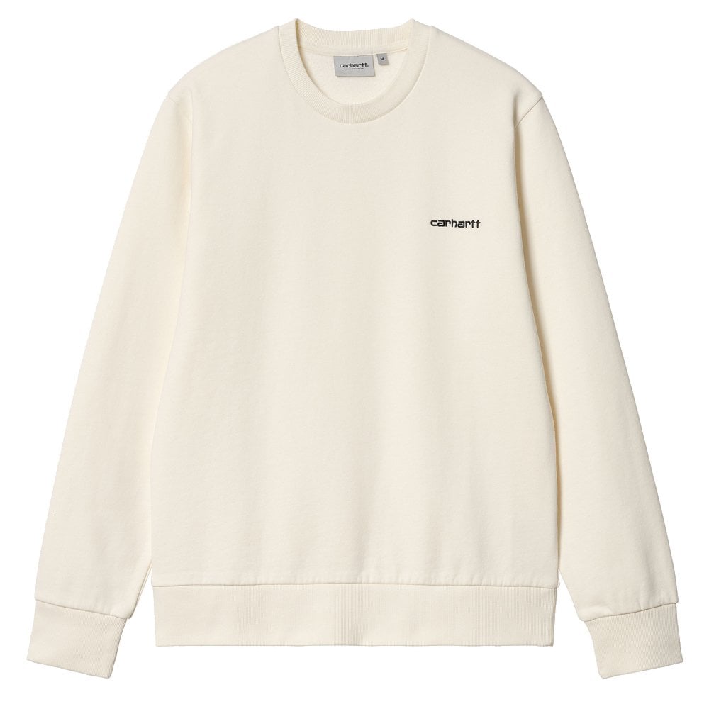 Script Embroidery Sweatshirt - Wax/Black
