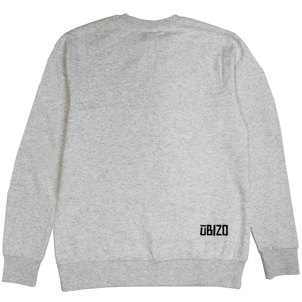 Wopko Embroidered Crewneck Sweatshirt - Ash Heather